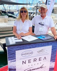 Gaby And Paddy From 5 Star Yachts at the 2023 Palma International Boat Show